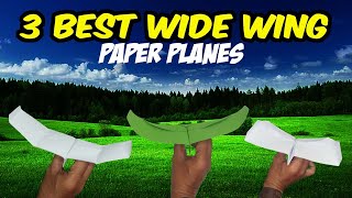 Best 3 Eagle WIDE WING Paper Airplane - How to Make Easiest Paper Plane that Fly Awesome