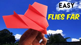 How To Make A Paper Airplane That Flies Far | Paper Airplane | Sky Racer