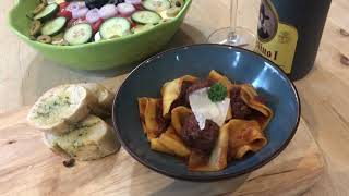 Venison Meatballs in a Tomato & Red Wine Sauce