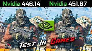 451.67 Vs 446.14 Nvidia Drivers Test In Games