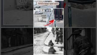 WW2 then and now D-day in Normandy#ww2#britain#usarmy#scary#thenandnow#shorts#ytshorts