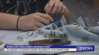 TAMU-CC students make blankets for donation