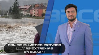 ¡Cambio climático provoca lluvias extremas en Europa!