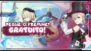 NIVEL 5 E 6 DO EVENTO DO FREMINET GRATUITO! | Genshin Impact