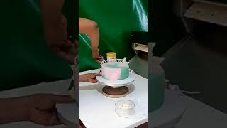 How to Stencil on a cake like a pro #ytshorts #shortsfeed #royalicing #fyp #videoviral