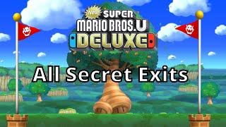 New Super Mario Bros U Deluxe All Secret Exits Location