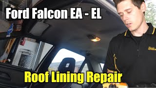 New Headliner Install on Ford Falcon EL XR8 (EA EB ED EF EL)