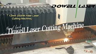 2000W 12mm plate metal fiber laser cutter #carbonsteelcutting