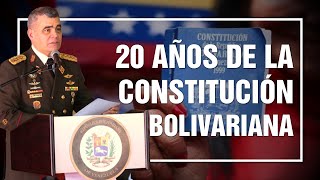 🔴 Palabras del GJ Vladimir Padrino López / 20 Aniversario de la Constitución