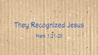 July 21, 2024 - They Recognized Jesus, Steve Norris