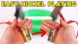 How to make simple DIY nickel plating set up - Easy Electroplating for Beginners