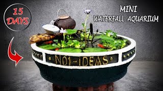 How To Make Beautiful Waterfall Aquarium Like A Picture - For Your Family / Simple