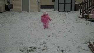 Kids playing in the snow