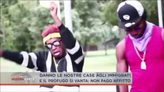 Bello Figo rapper immigrato che incita liberamente i profughi a sfruttare lo stato italiano e rubare