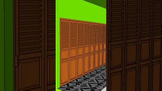 animasi pintu lipat sketchup #sketchup #animasisketchup #pintu lipat