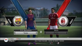 FIFA 12  Gameplay | Barcelona vs AC Milan |  ( PC)