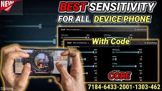 New Best Sensitivity Setting For Pubg Mobile | Perfect Sensitivity and Control Code Update 2.4