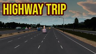 A 1st person truck ride on the highway (Cities Skylines)