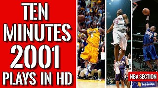 10 minutes of NBA 2000-2001 highlights in HD quality