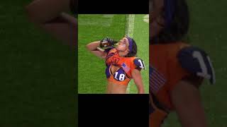 Hot Girl in bikini can't Drink❤️‍🔥 Spitting Beer ALL Over Her 😰 LFL #shorts Lingerie Football MVP 🥵