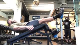 JHF Decline Bench Crossover Crunch