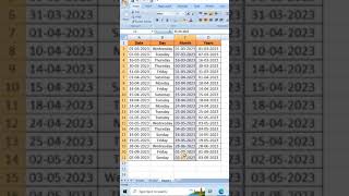 #shorts | #exceltutorial | Magic trick of Date | Excel magic tips