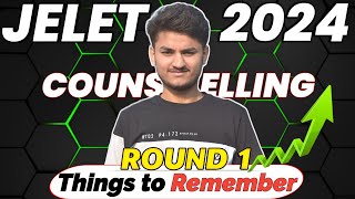 JELET 2024 Round 1 Counselling Update | JELET 2024| Important Points to Remember before Counselling