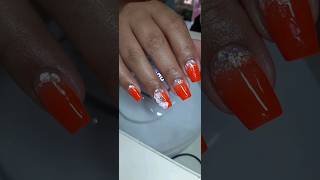 set de uñas de gel. como hacer flor 3d