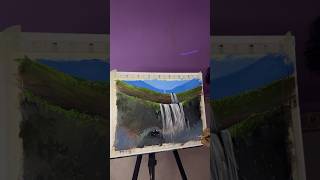 Landscape painting😍#youtube #shortvideo #art #landscape