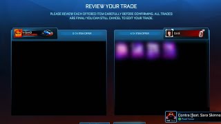 I was in CoralCoke's Blind Trading Video! [Rocket League]