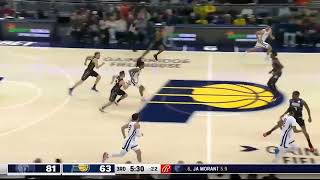 Santi Aldama Slams The No Look Pass From Ja Morant  NBA 011423