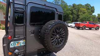 Land Rover Defender Ez Armor on tires and Gtechniq C2V3 on paint