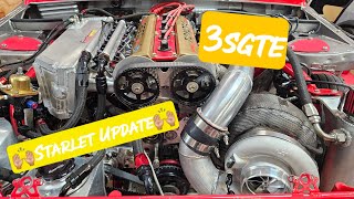 3SGTE Drag Starlet update #3sgte #mr2 #dragrace