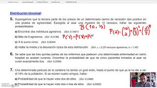 Binomial 3: media y desviación típica