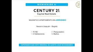 CENTURY 21 - Capital Real Estate -  Apartamento en Arriendo --Navarra- Bogotá