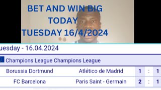 Bet and win big today 16 /4/2024