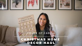 HUGE CHRISTMAS HOME DÉCOR HAUL | Modern + Minimal Holiday Style | Vlogmas Day 1