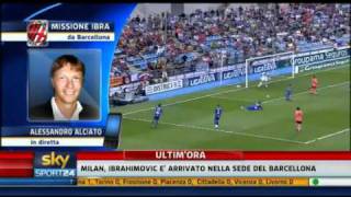 Zlatan Ibrahimovic al Milan - Sky Sport 24 - 28-08-2010 - Pt. 1