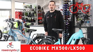 Topowe modele E-trekkingowe Ecobike MX500 oraz LX500 2022