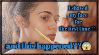 Shaving my face for the first time | Instant Clear skin | Richa Patil