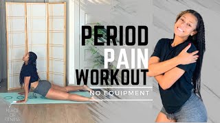 15 MINUTE PERIOD PAIN WORKOUT | These exercises relieved my cramps, no equipment