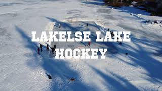 Lakelse Lake Ice hockey winter 2021 - DJI Mini 2 in 4K