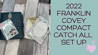 2022 Franklin Covey Compact catch all set up #franklincoveycompact