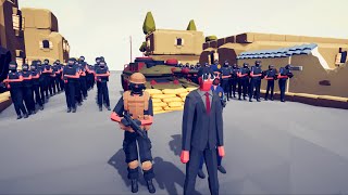 CAN 100x POLICE TEAM PROTECT PRESIDENT? - Totally Accurate Battle Simulator TABS