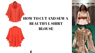 HOW TO CUT AND SEW A BEAUTIFUL SHIRT BLOUSE