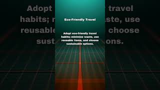 Eco Friendly Travel | #shorts #youtubeshorts #ecofriendly #travel #traveltips