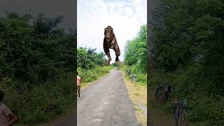 Big Dinosaur chase T-Rex chasing part- 901 #shorts #dinosaur #youtube #dinosaurs #youtubeshorts