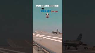 Naval LCA Operates From INS VIKRANT ⚓🇮🇳⚓ Landing & Takeoff Onboard #indiannavy #insvikrant #shorts