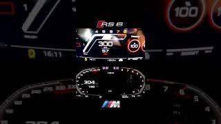 BMW M8 Competition vs Audi RS6  0-300  #SHORTS