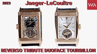 JAEGER-LECOULTRE Reverso Tribute Duoface Tourbillon in Pink Gold.